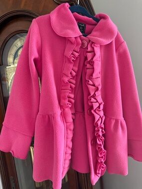 Maddie & Co Pink Ruffle Fleece Girls' Coat